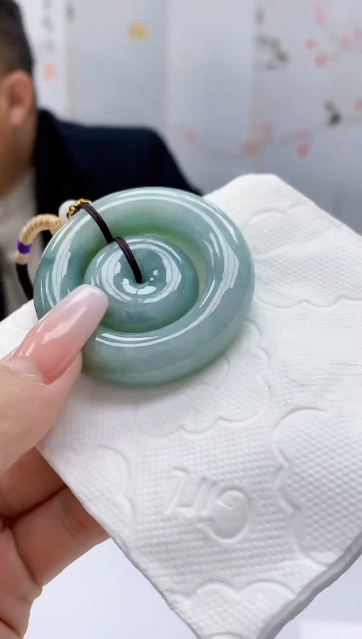 【闪购商品】定制翡翠未镶嵌4969lr-毛货挂件79