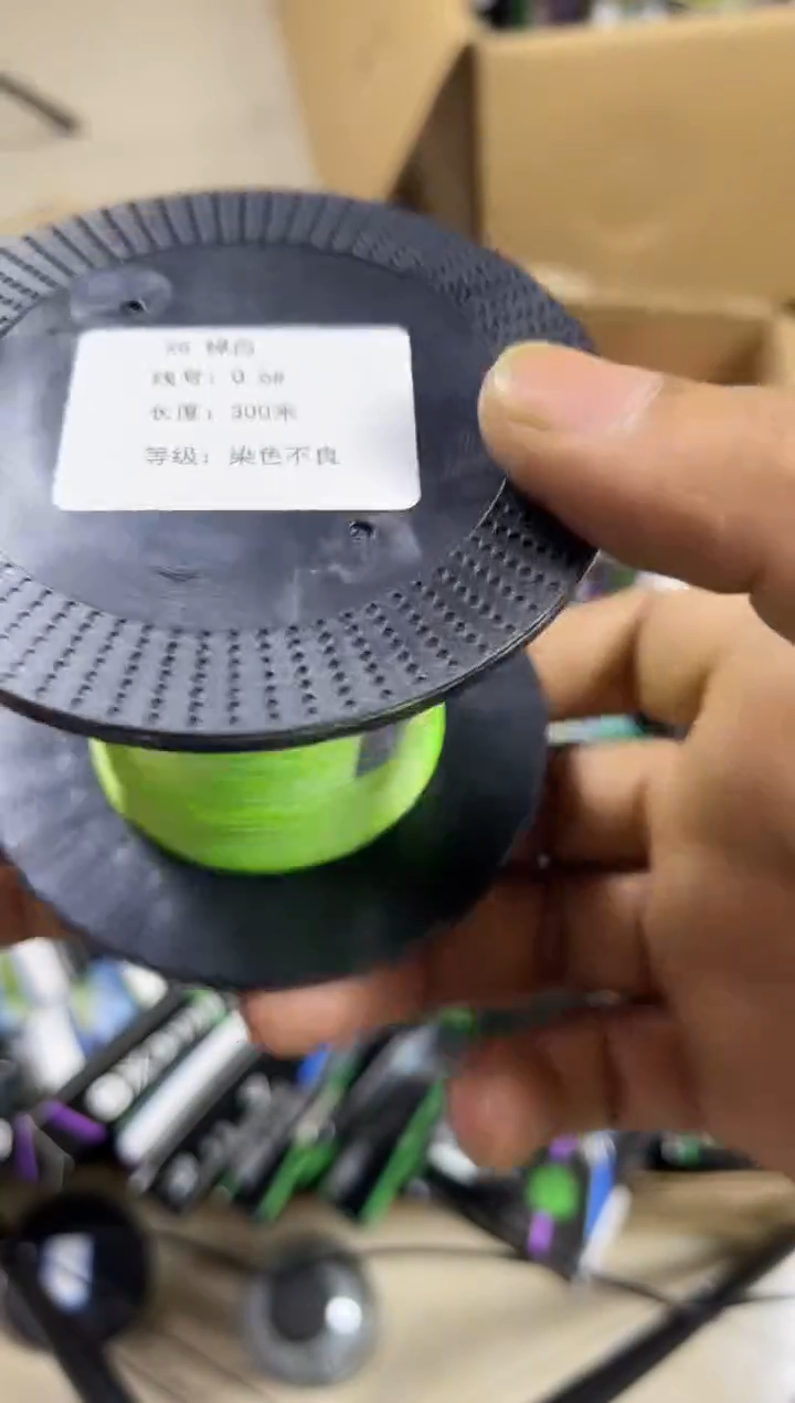 矶钓线0.6#----8X绿白色路亚线300米染色不良