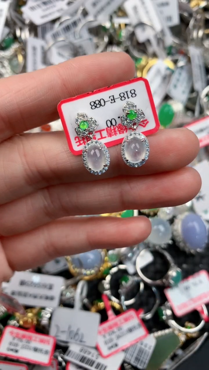 银S925镶嵌戒指翡翠11-11    9