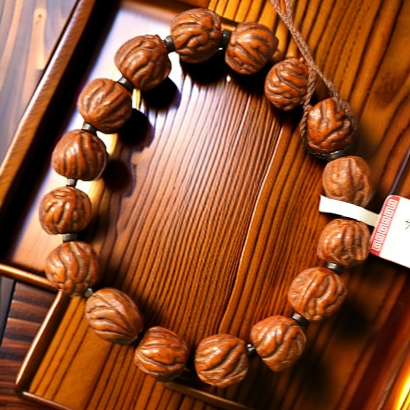 XT1034 民国 老龙纹桃核 手串-HD