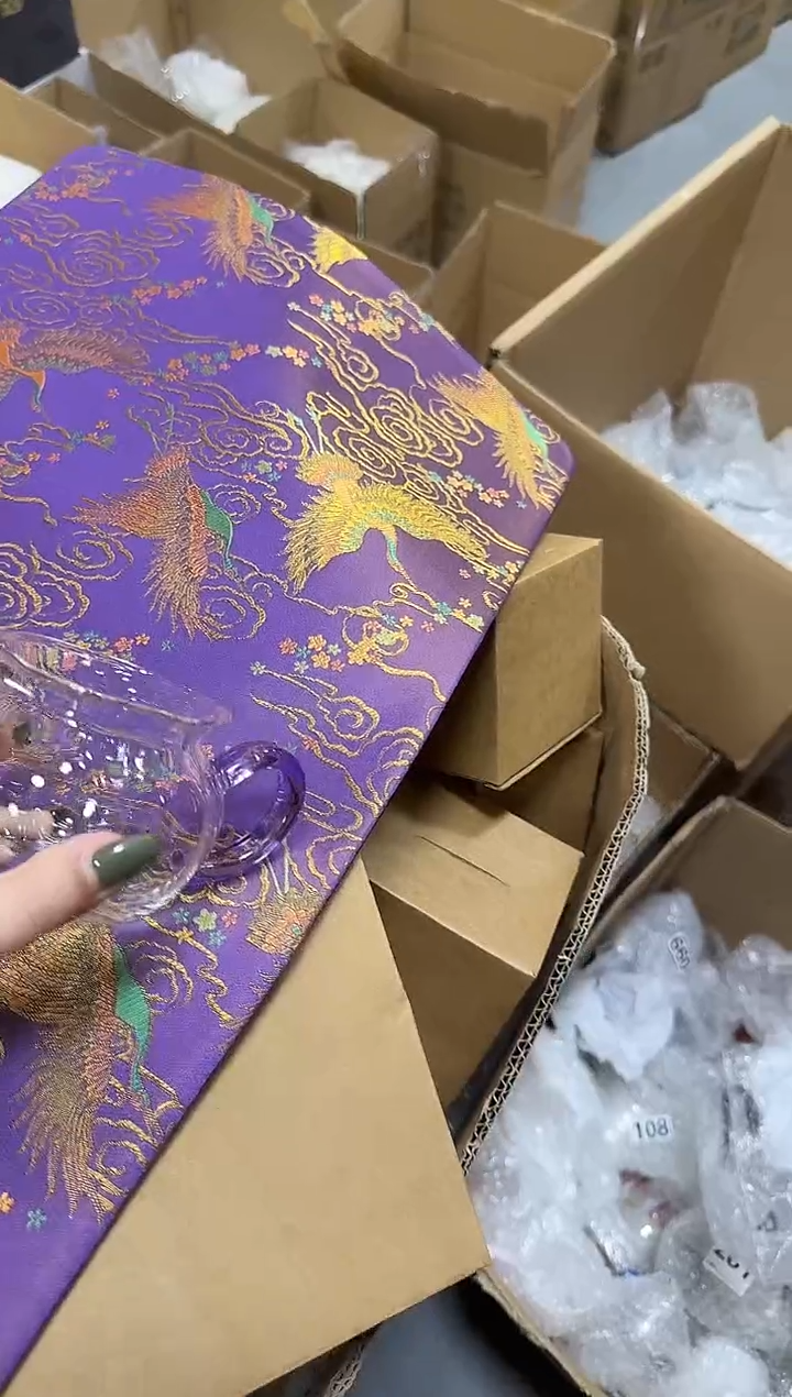 373紫色纳福公道杯