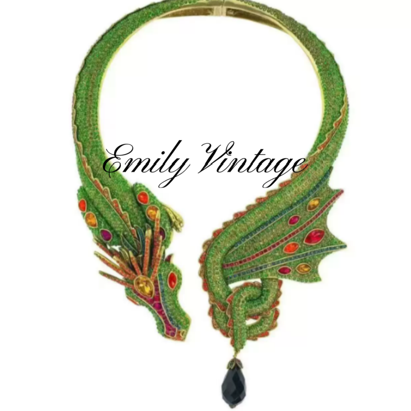 铜合金仿水晶项链 【3312】Emily Vintage珍藏款