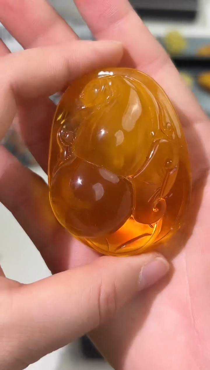 裸石琥珀未镶嵌琥珀蜜蜡吊坠