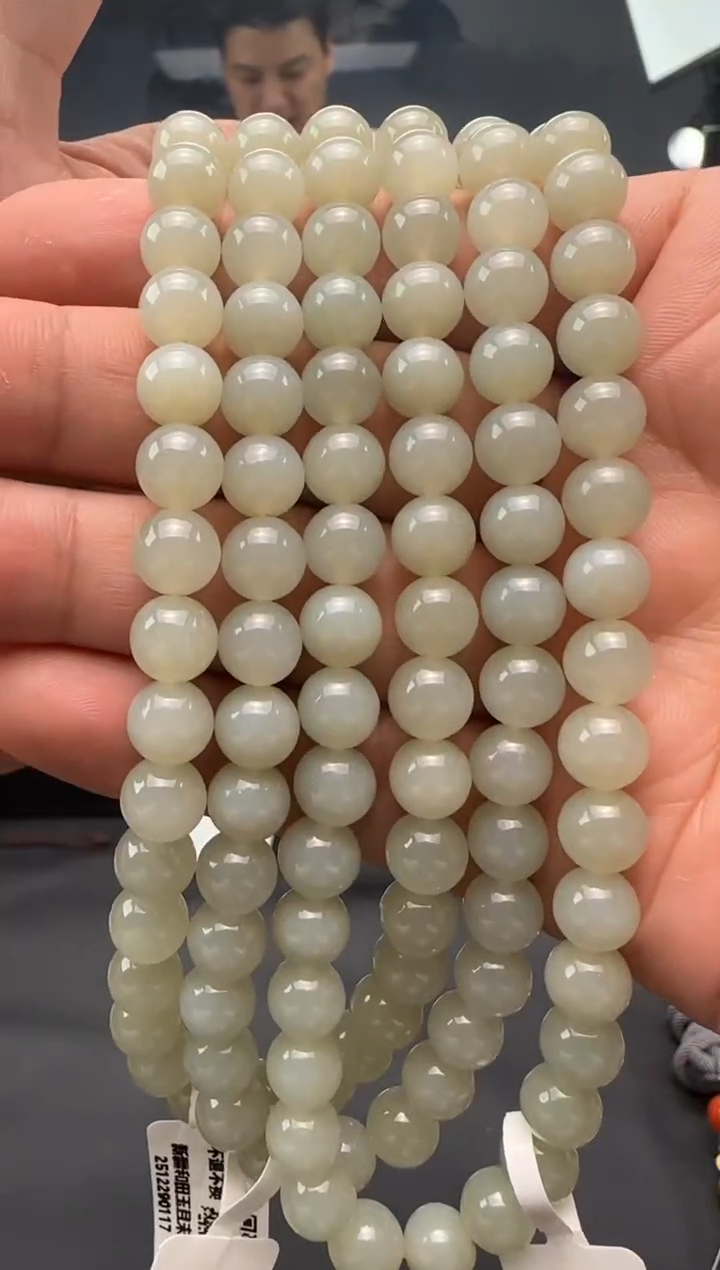 项链未镶嵌和田玉青白玉项链卡8*56 多样性发其一