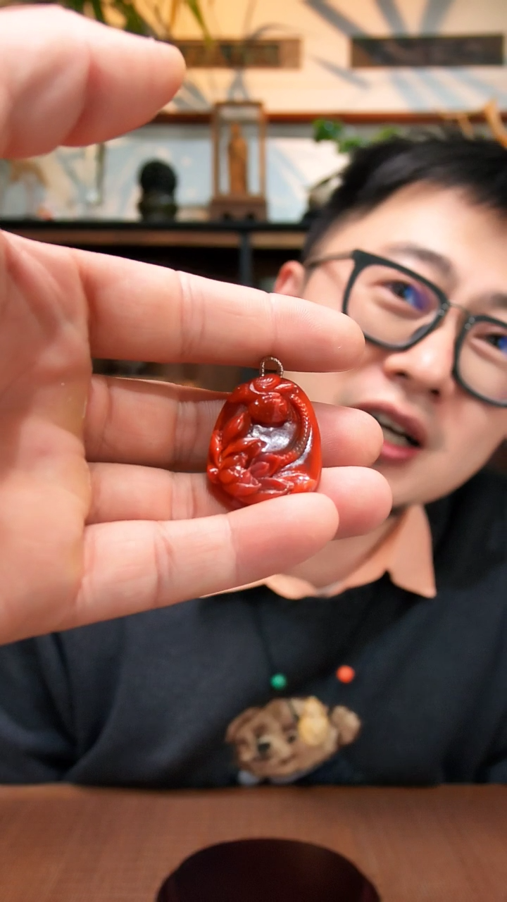 未镶嵌吊坠南红玛瑙南红莲花吊坠FYX编绳