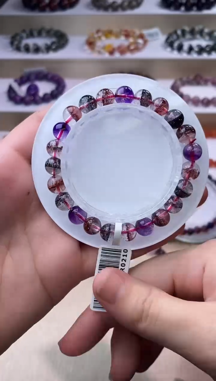 【闪购商品】水晶手链未镶嵌黑加仑超七单圈8m+