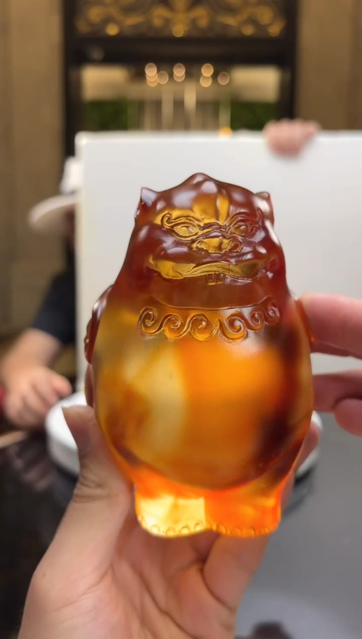 【闪购商品】摆件蜜蜡色天禄貔貅艺术摆件