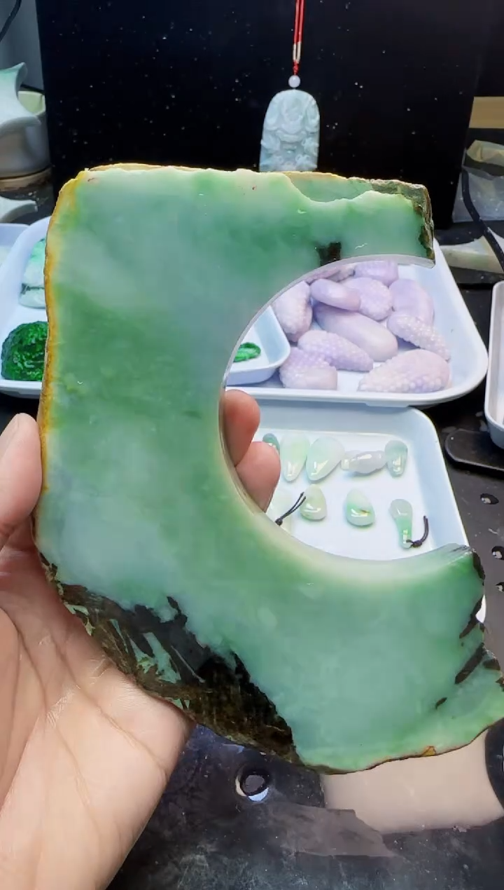 颈饰未镶嵌翡翠阿*022天然A货翡翠