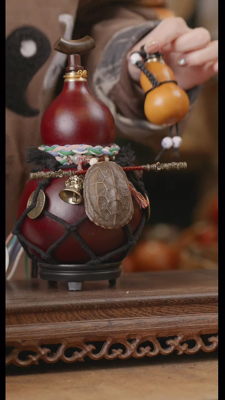 【闪购商品】114号精品天然大漆工艺防渗内胆酒葫芦~