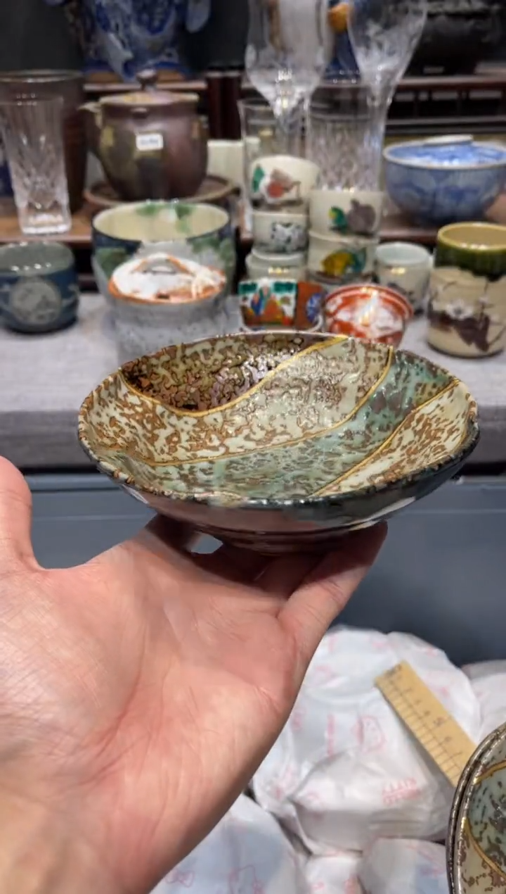 瓷片全新粗陶深盘