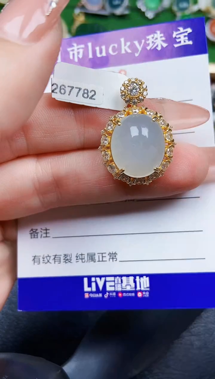 【闪购商品】翡翠颈饰银S925镶嵌0252