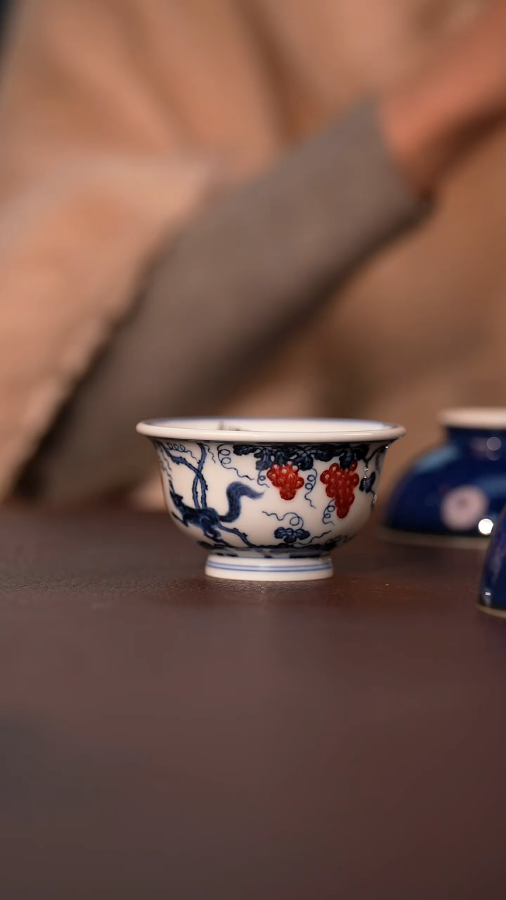 【闪购商品】杯永明尚玩葡萄松鼠小压手杯