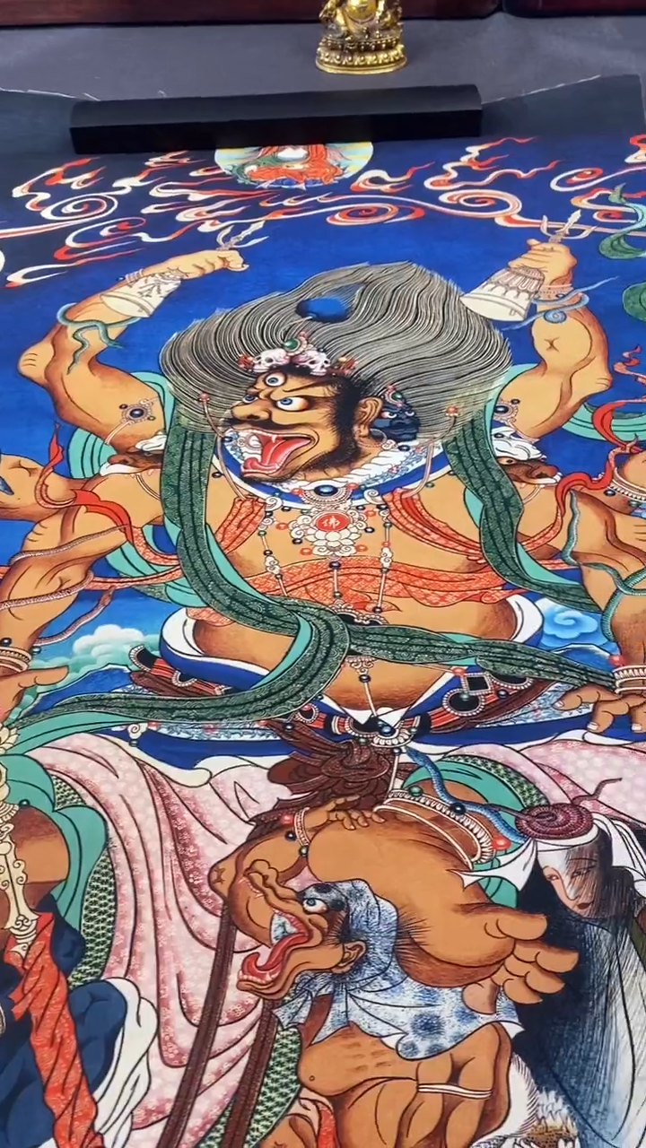 卷轴画王姬藏传唐卡艺术品