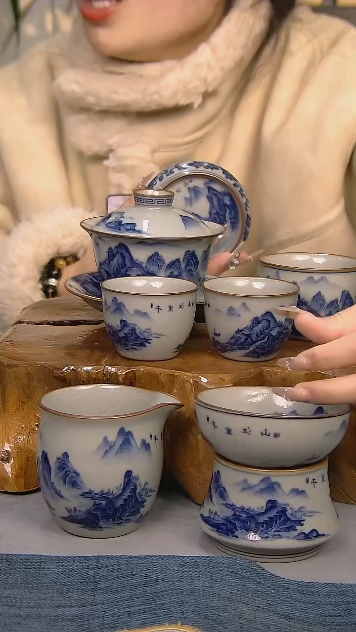 【闪购商品】7件套陶瓷茶具家用简装系列