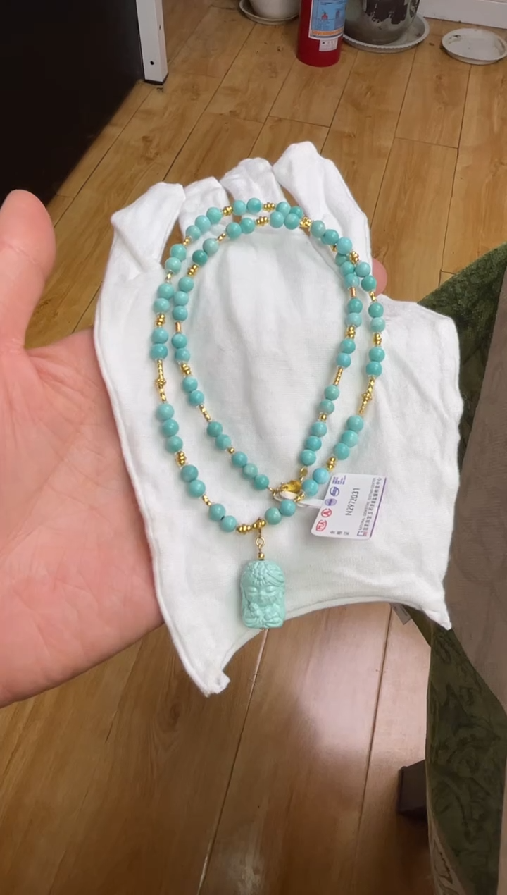 【闪购商品】绿松石项链银S925镶嵌67