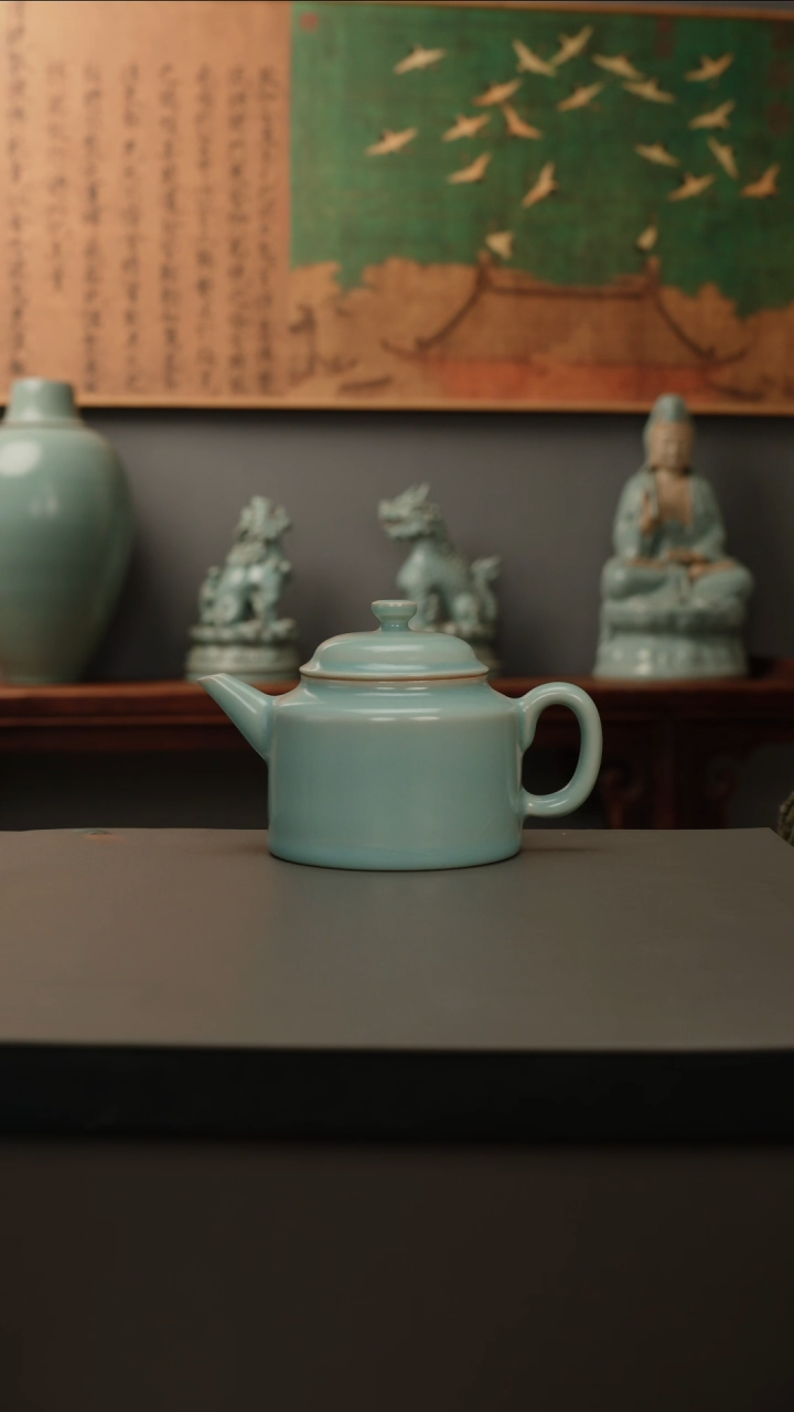 【闪购商品】杯仿古釉原矿  德钟壶  微瑕