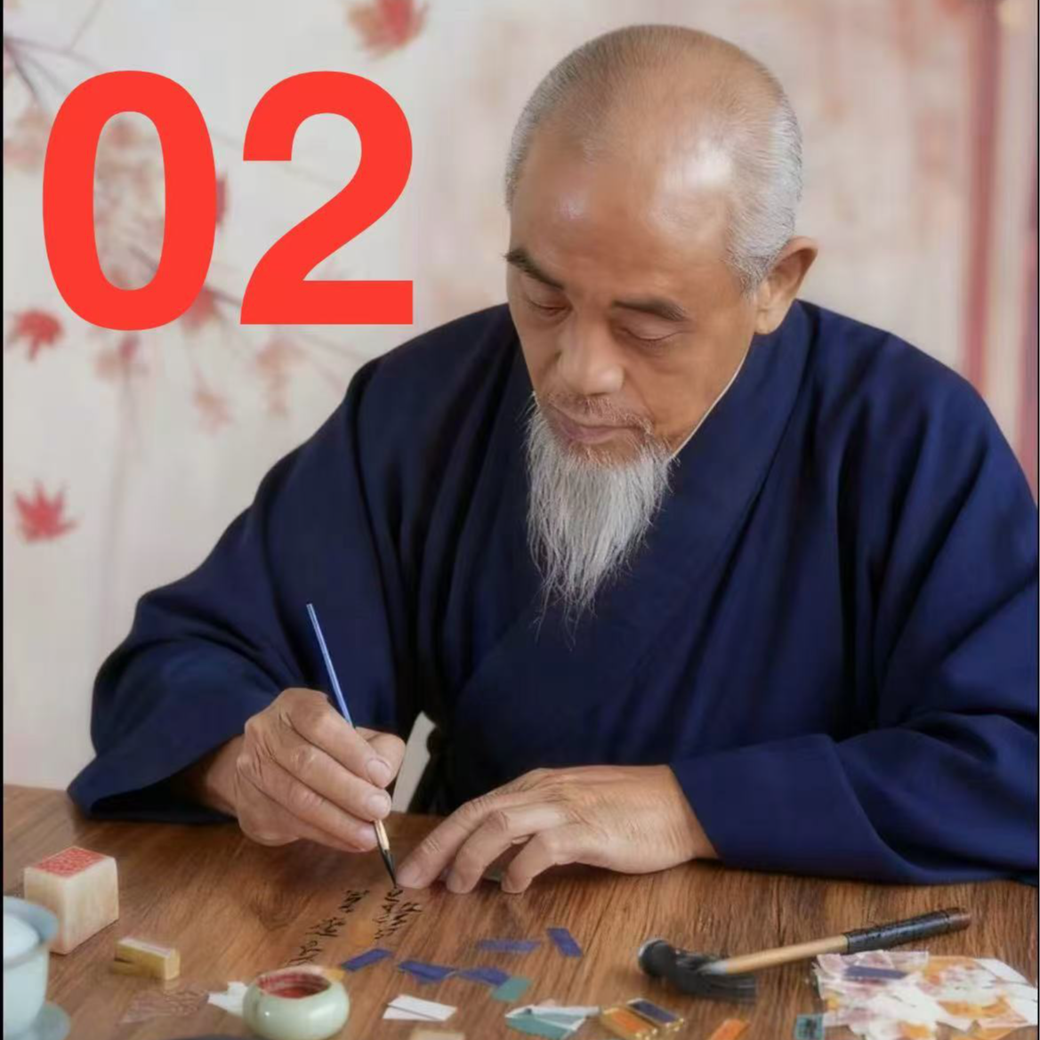 合金吊坠 2红【紫薇吊坠】招财开运师傅手绘【已处理】送师傅1对1指导