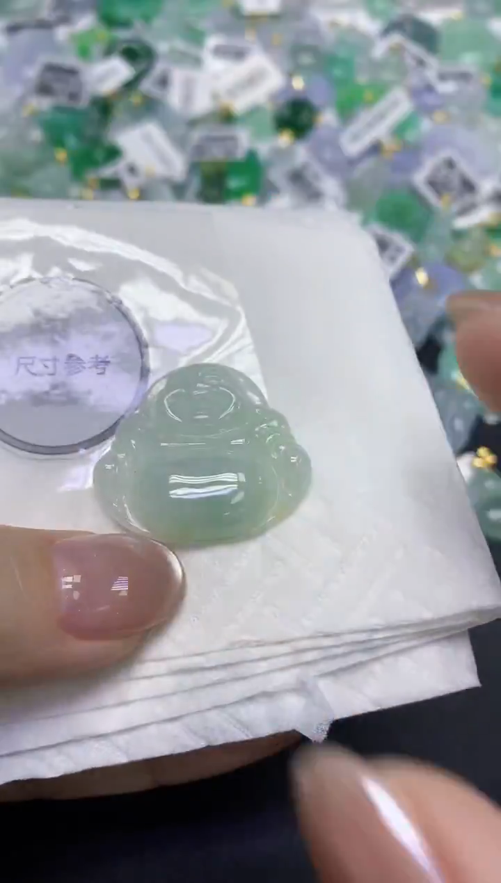 颈饰未镶嵌翡翠天然缅甸翡翠A货百元以上9元证书费自理