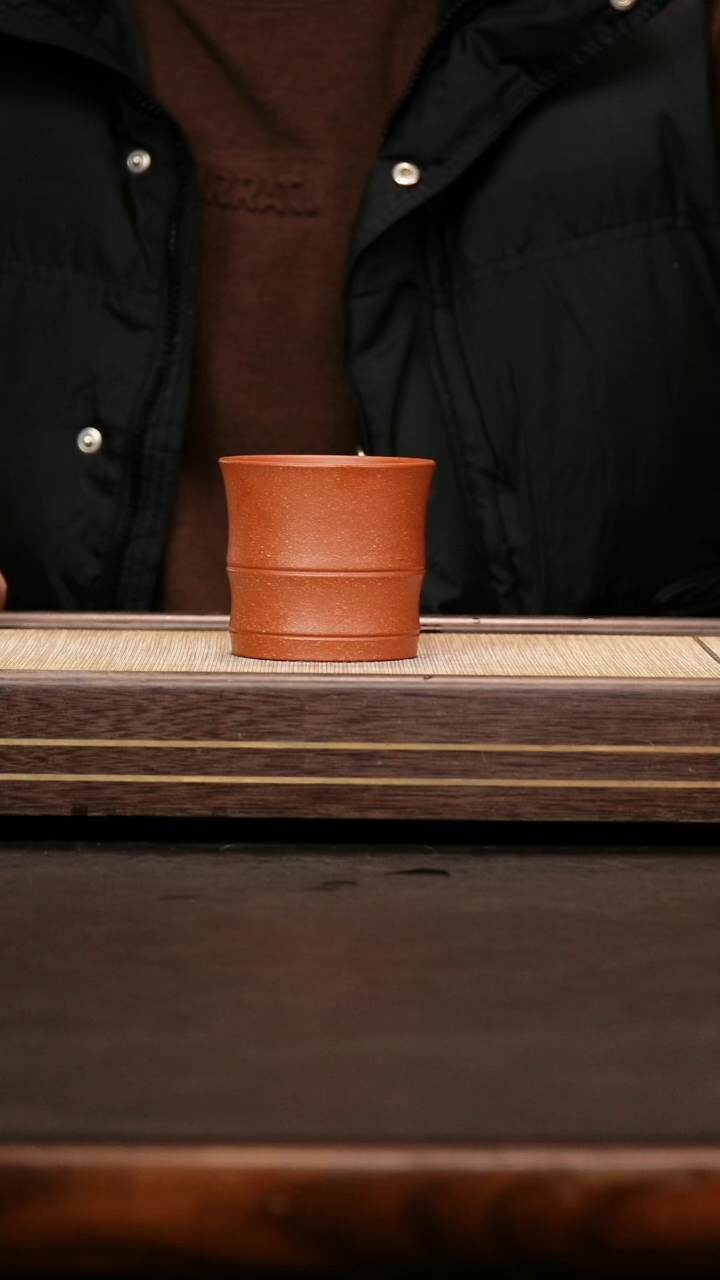 茶壶紫砂降坡泥 大竹节杯