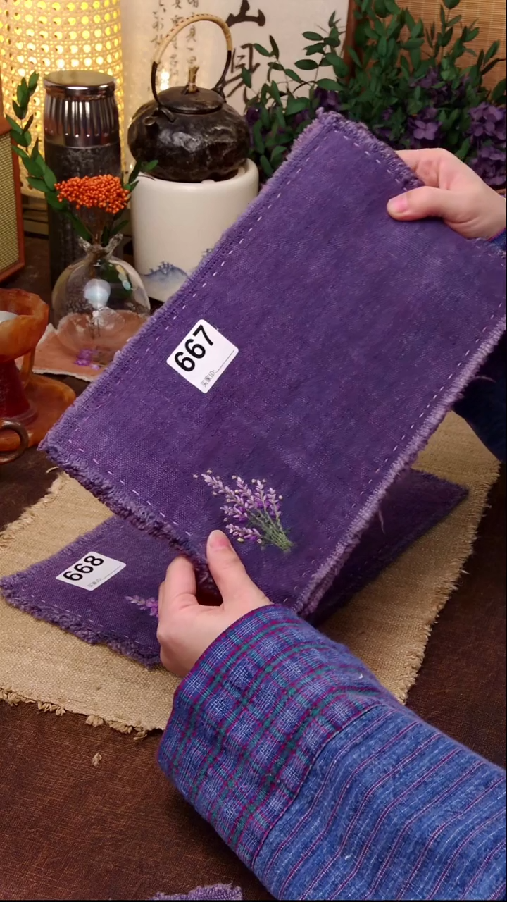 我****北 Cici手作刺子绣柿染壶垫杯垫667