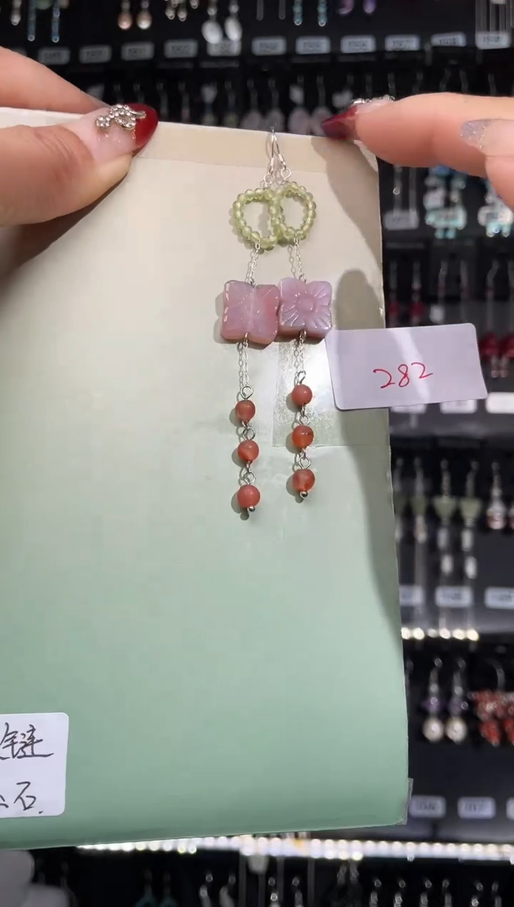 【闪购商品】紫晶耳饰银S925镶嵌喜欢拍
