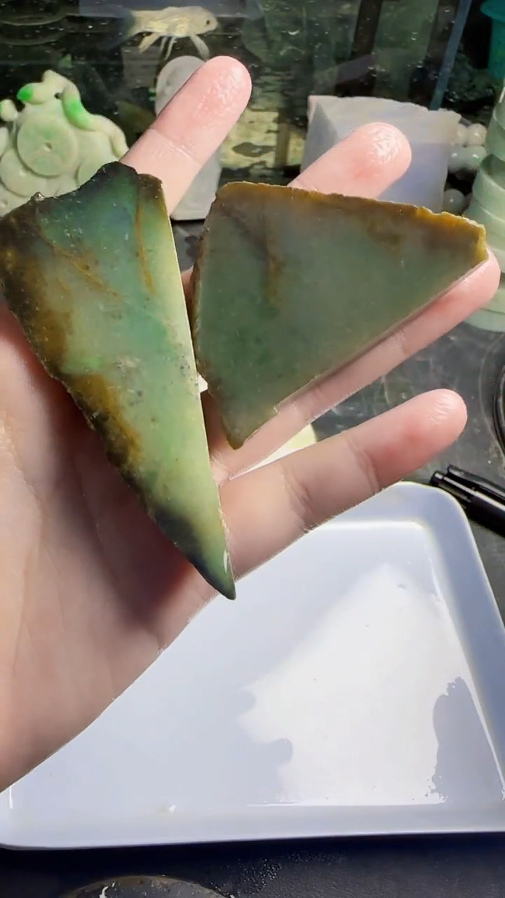 未镶嵌挂件翡翠天然翡翠023