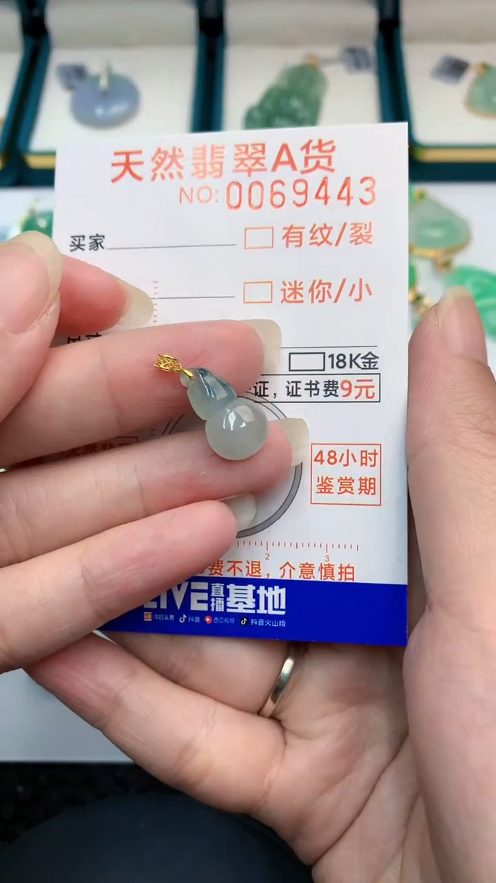 【闪购商品】翡翠颈饰18K金镶嵌            8