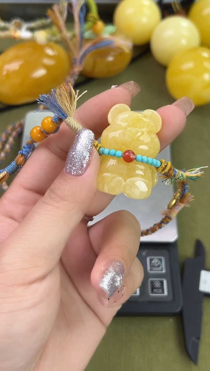 裸石琥珀未镶嵌天然琥珀蜜蜡吊坠