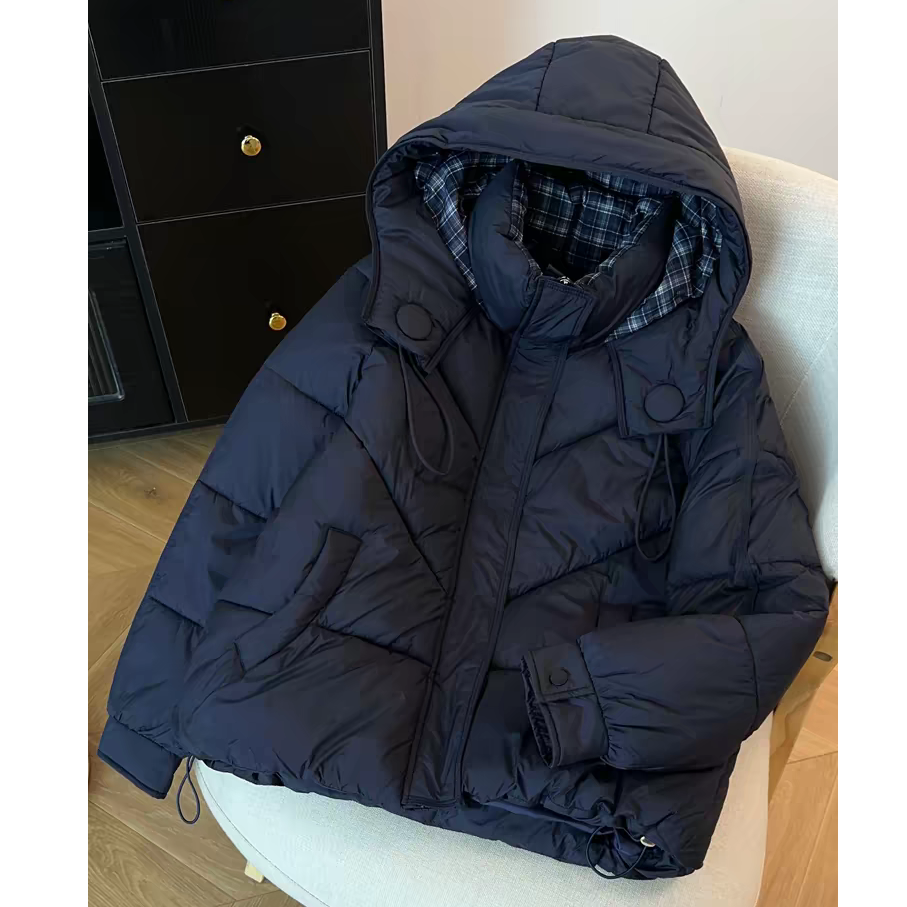 短款时尚休闲可脱卸连帽加厚保暖羽绒服