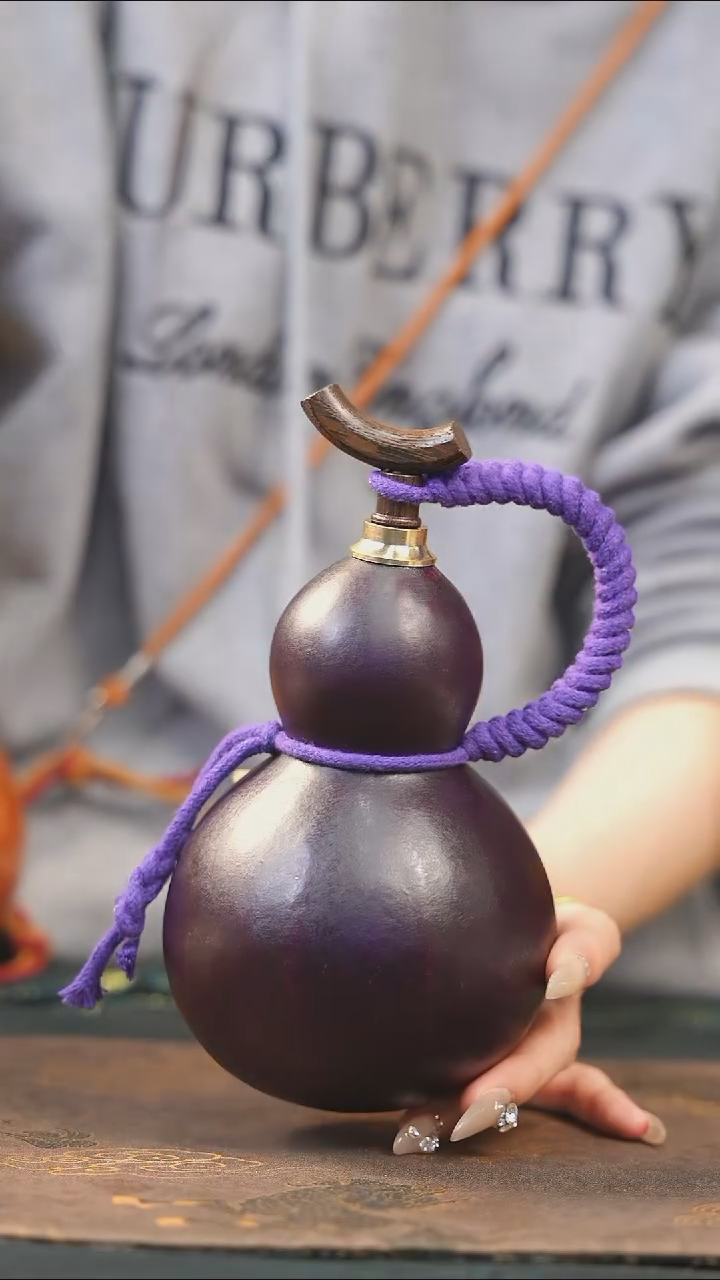 【闪购商品】XJ249大漆酒葫芦不包手串及旋转底座