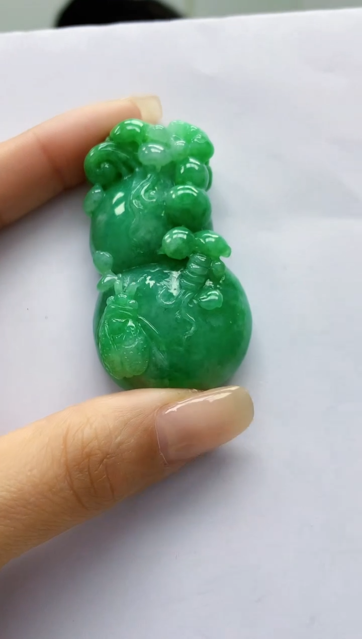 【闪购商品】定制翡翠未镶嵌4969lr-毛货挂件32