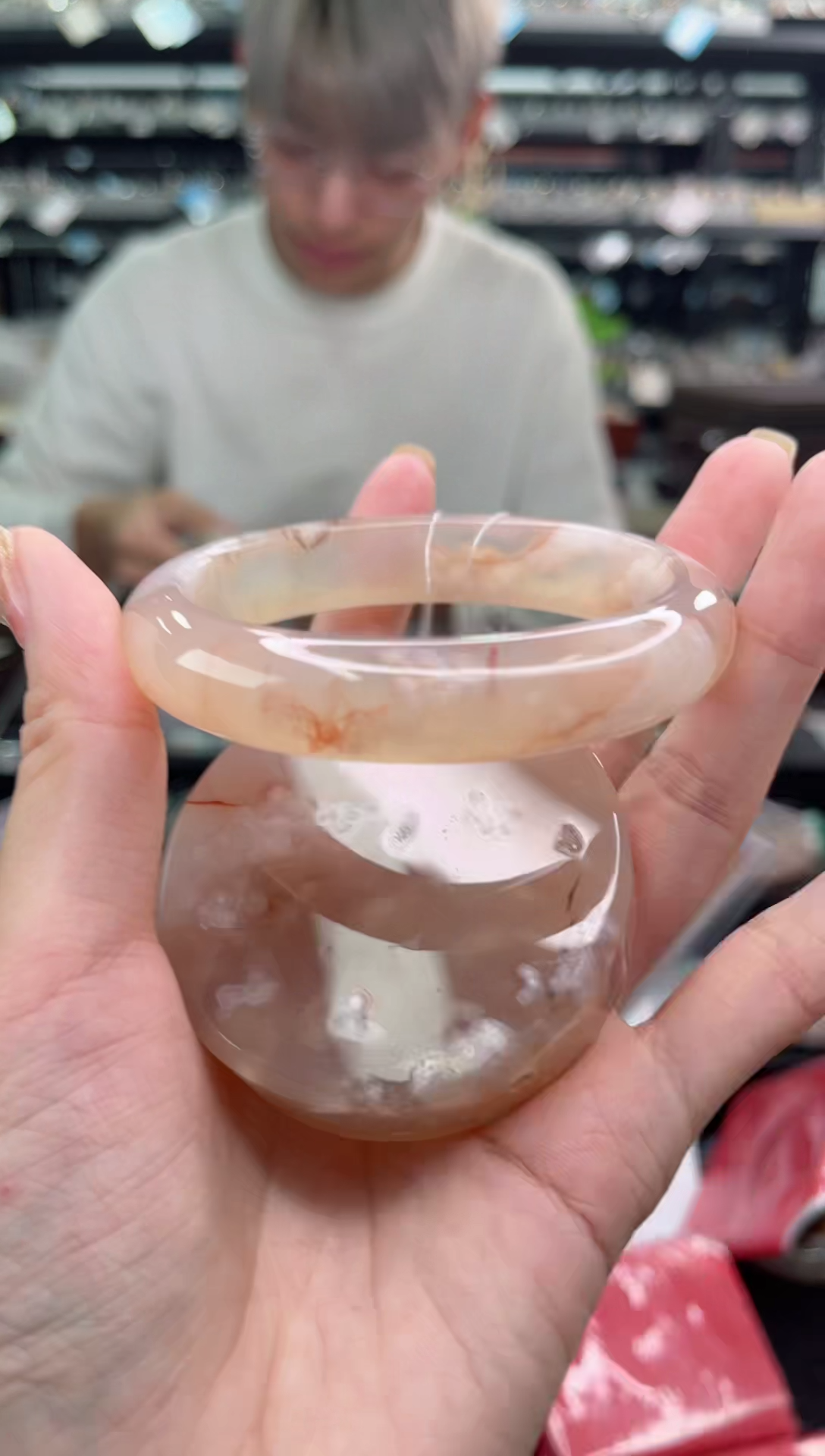 【闪购商品】石英质玉手镯未镶嵌61圈口（赠品镯心）3571387