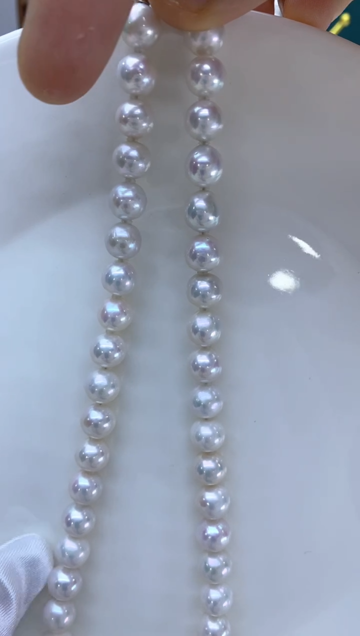【闪购商品】淡水珍珠项链银S925镶嵌8.5-9.5