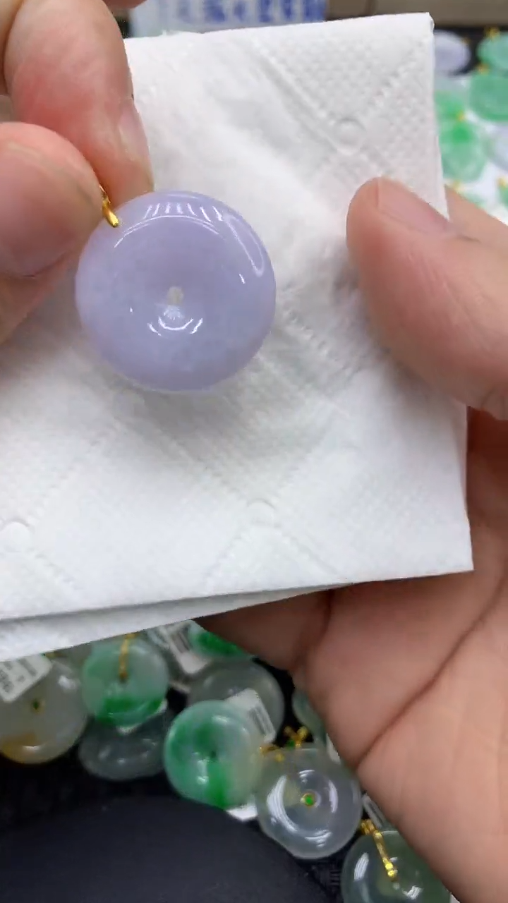 颈饰未镶嵌翡翠天然缅甸A货翡翠