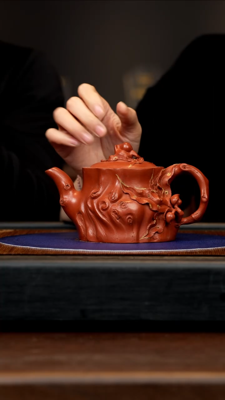 【闪购商品】紫砂茶壶CYL 朱砂 桃桩