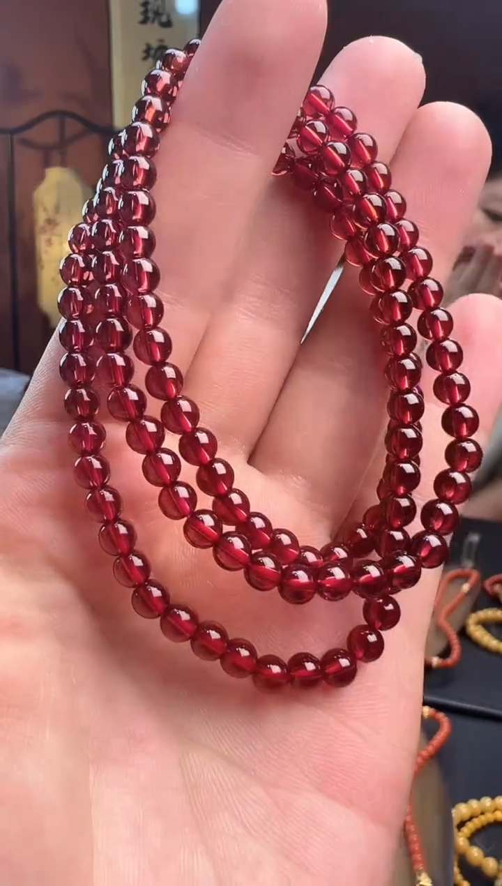 未镶嵌手串石榴石4.8mm