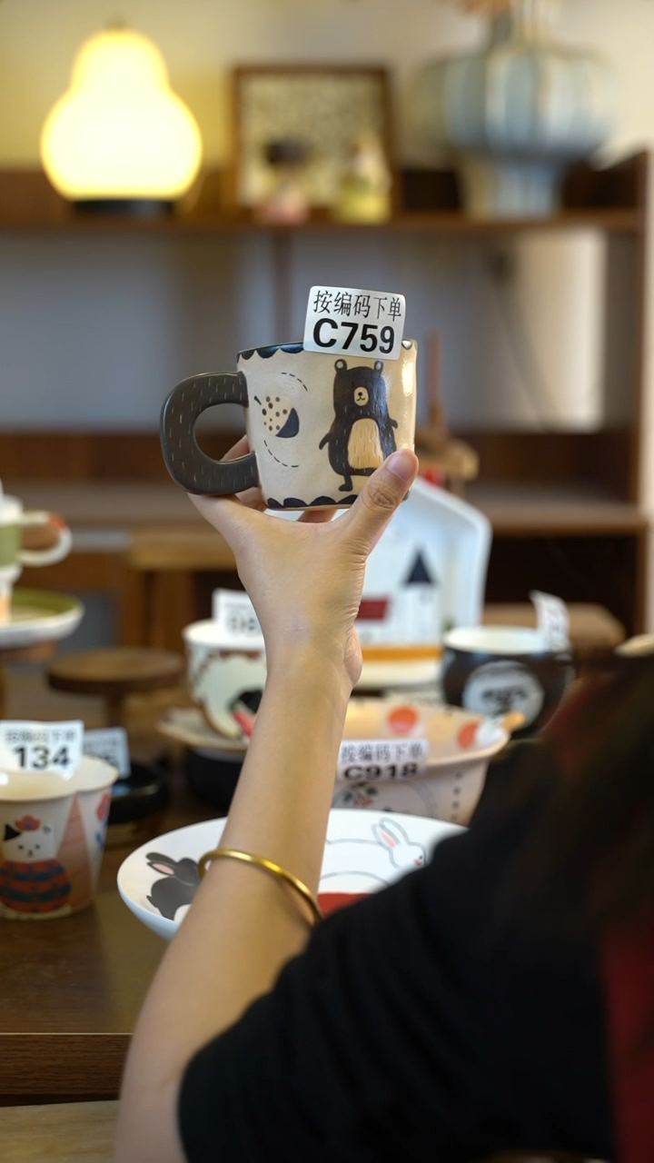 摆件陶C759 阿满屋手工手作陶瓷 