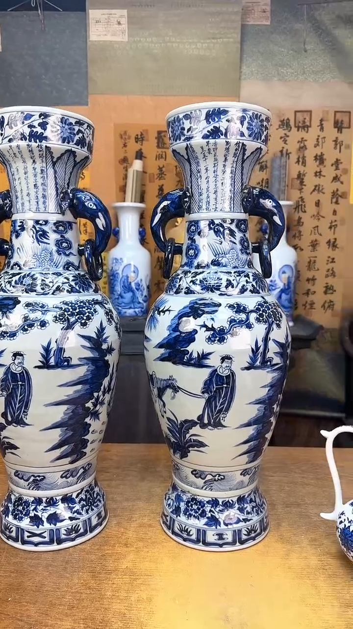 【闪购商品】瓶景德镇陶瓷客厅摆件