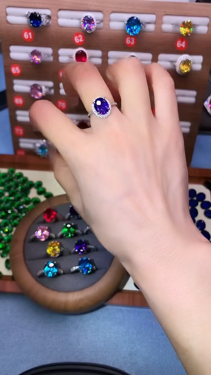 银S925镶嵌戒指碧玺.......