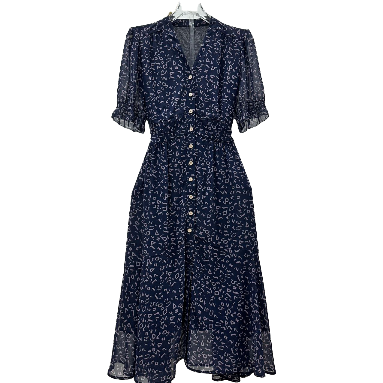 【品牌撤柜剪标】气质显瘦高腰连衣裙P2090