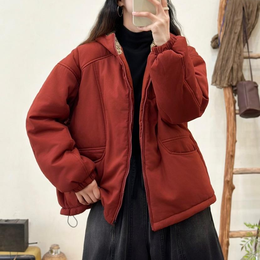 18121新款秋冬加厚休闲百搭宽松显瘦棉服外套