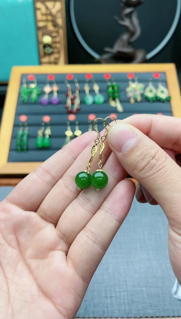 【闪购商品】玛瑙/玉髓耳钉银S925镶嵌437000