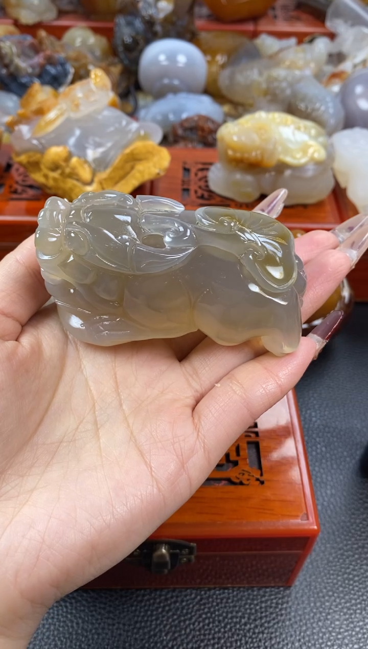 【闪购商品】玛瑙/玉髓手把未镶嵌1