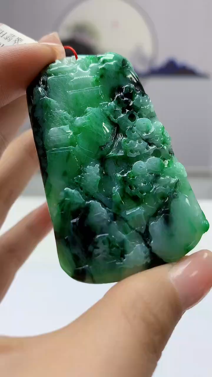 【闪购商品】定制翡翠未镶嵌4852ms-毛货142山水