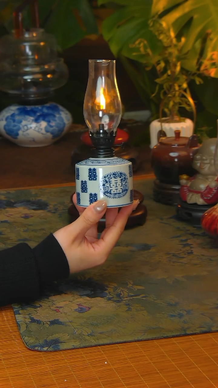 【闪购商品】景德镇陶瓷手工灯摆件