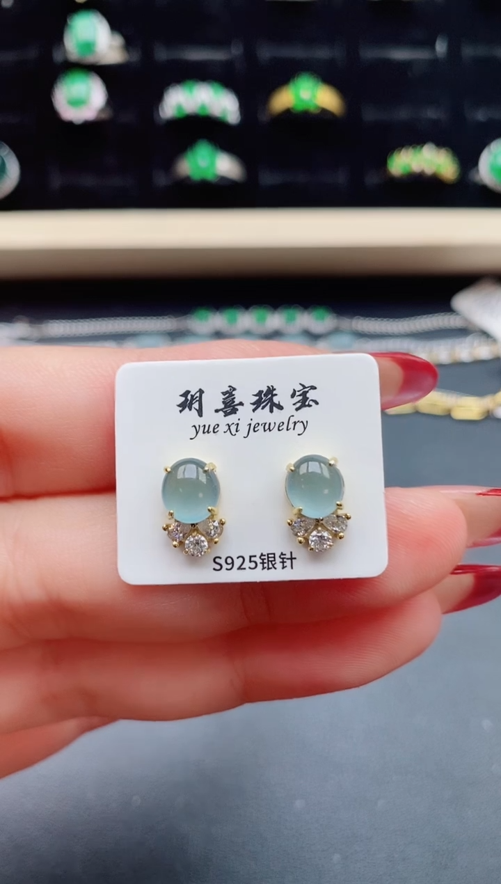 【闪购商品】翡翠戒指银S925镶嵌321321