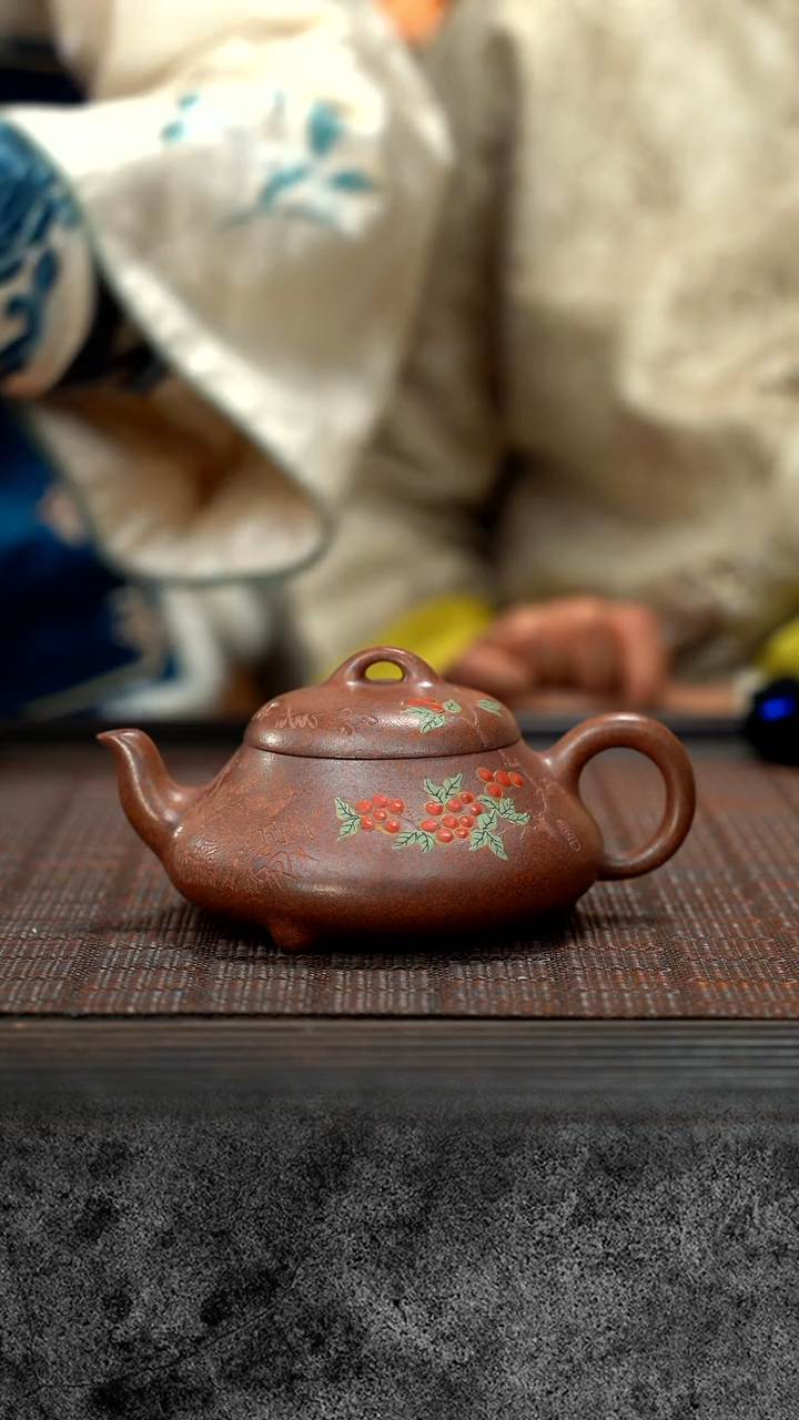 【闪购商品】紫砂茶壶铁血砂 汉棠石瓢 FYL