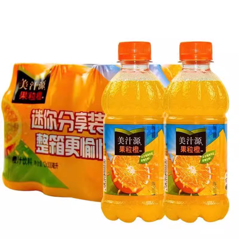 美汁源果粒橙300ML*6瓶/12瓶橙汁小瓶便携装