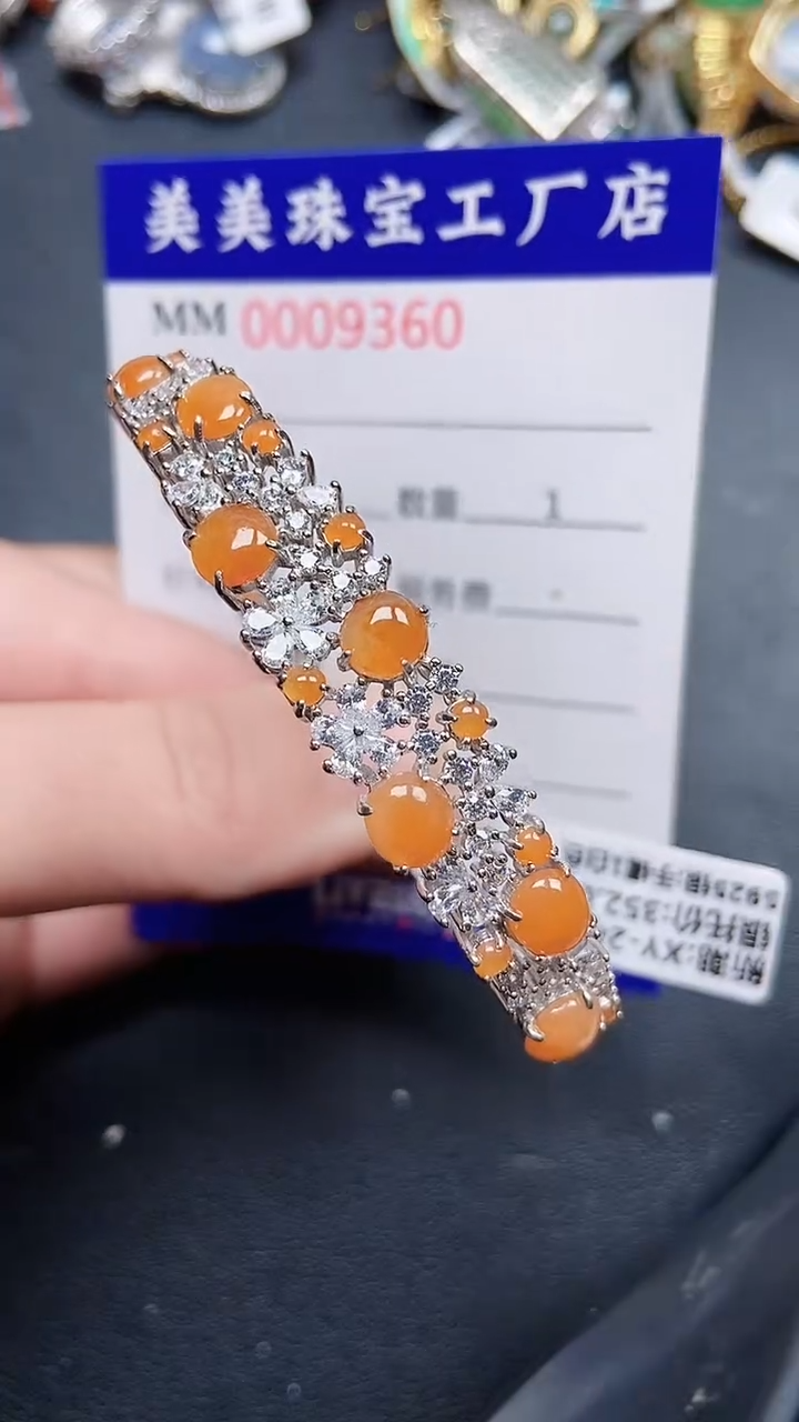 颈饰银S925镶嵌翡翠9360