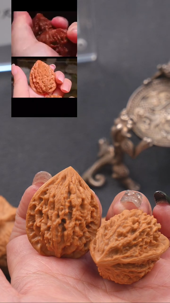 【闪购商品】文玩核桃吊坠32十三陵鸡心